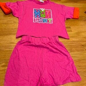 Vintage Hot Shots girls 14 pink outfit